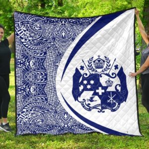 Tonga Coat Of Arms Polynesian Premium Quilt  Circle Style  05 J2  Quilt
